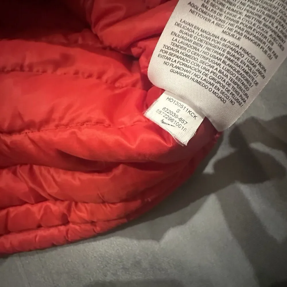 Nike Aeroloft 800 Summit Puffer Jacket Womens Small Goose Down Red Full Zip